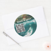 Logo Taupe Auteur Promotiemateriaal Ronde Sticker (Envelop)