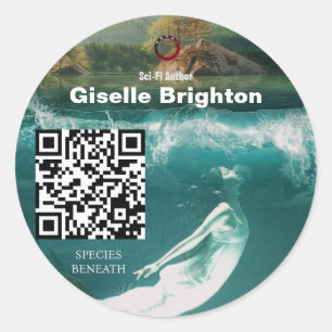 Logo Taupe Auteur Promotiemateriaal Ronde Sticker