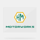 Logo-teken Acryl Bord (Voorkant)