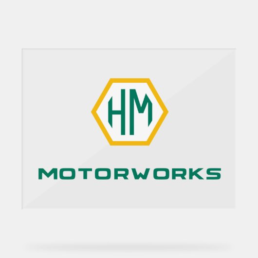 Logo-teken Acryl Bord (Voorkant)