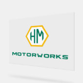 Logo-teken Acryl Bord (Hoek)