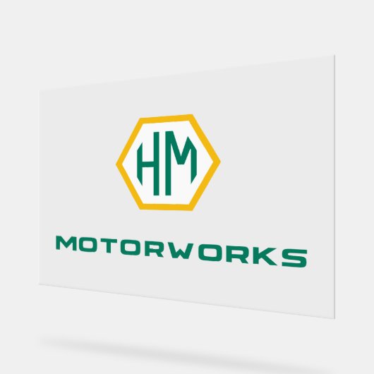 Logo-teken Acryl Bord (Hoek)