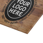 LOGO & TEKST | Aangepaste glazen snijplank voor za (Hoek)