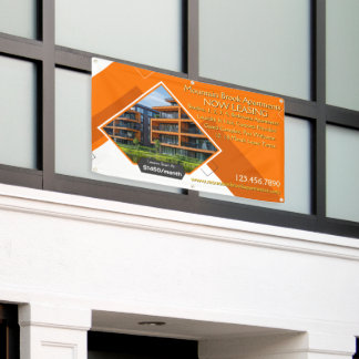 Logo Tekst Afbeelding Appartementen Nu Verhuurd Aa Spandoek