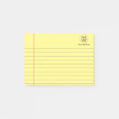 Logo Tekst Business Lined School Notitieboek Papie Post-it® Notes (Voorkant)