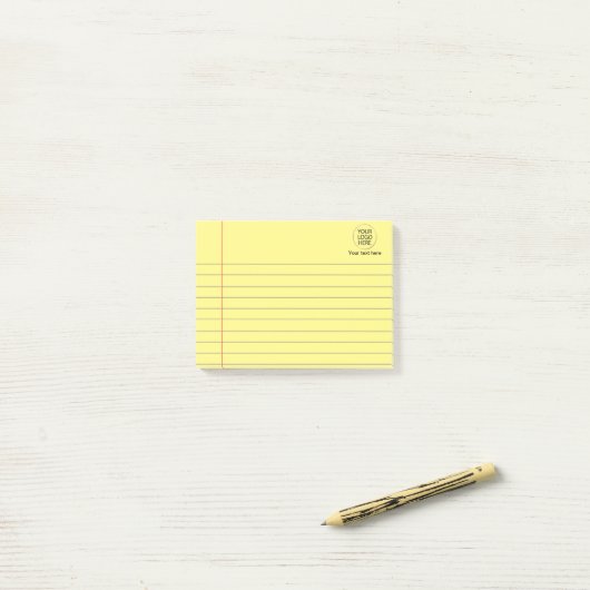 Logo Tekst Business Lined School Notitieboek Papie Post-it® Notes (Op bureau)