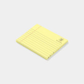 Logo Tekst Business Lined School Notitieboek Papie Post-it® Notes (Schuin)