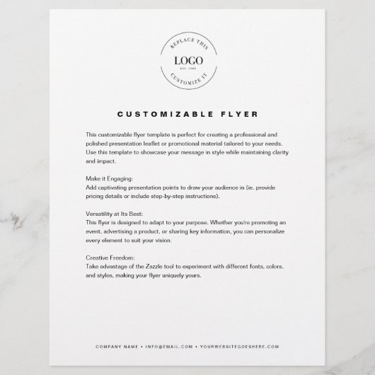 logo-tekst Contactgegevens Zakelijk Flyer (Voorkant)