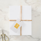 Logo Tekst Folie Gift Tag Enclosures Premium Kraft (Met Koord)
