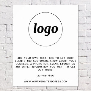 Logo Tekst Promotiebedrijf Poster
