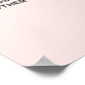 Logo Tekst QR Code Promotie Zakelijk Blush Roze Poster (Hoek)