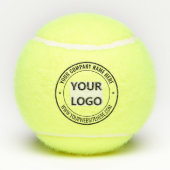 Logo Tekst Stempel Tennisballen Voorbeeld (Achterkant)