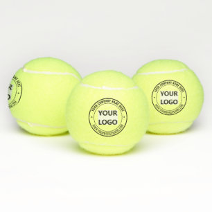Logo Tekst Stempel Tennisballen Voorbeeld