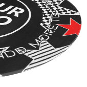 LOGO & TEKST | Stout Sterren Glas Snijplank (Hoek)