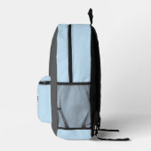 Logo & Tekst Upload Grijs/Blauw Bedrukte Rugzak (Rechts)