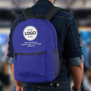 Logo / Tekst Upload Promotieblauw Bedrukte Rugzak