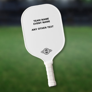 Logo/ Tekst Upload Toernooi Evenement Pickleball Paddle