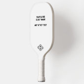 Logo/ Tekst Upload Toernooi Evenement Pickleball Paddle (Links)