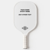 Logo/ Tekst Upload Toernooi Evenement Pickleball Paddle (Voorkant)