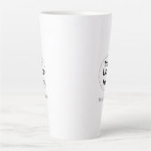 Logo & Tekst Vervangen Aangepaste Latte Mok Persoo (Voorkant)