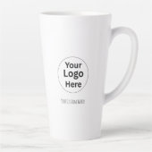 Logo & Tekst Vervangen Aangepaste Latte Mok Persoo (Rechts)