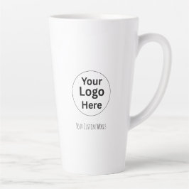 Logo & Tekst Vervangen Aangepaste Latte Mok Persoo