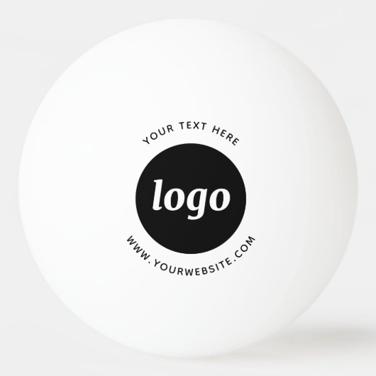 Logo Tekst Website Zakelijk Promotioneel Pingpongbal (Achterkant)