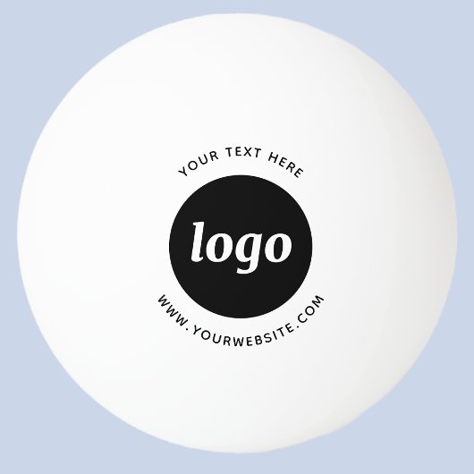 Logo Tekst Website Zakelijke Promotie Pingpongbal