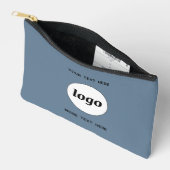 Logo Tekst Zakelijk Promotie Branding Blauw Etui (Open)