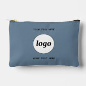 Logo Tekst Zakelijk Promotie Branding Blauw Etui (Voorkant)