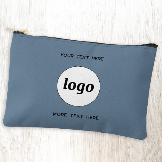 Logo Tekst Zakelijk Promotie Branding Blauw Etui