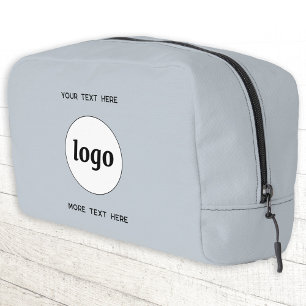 Logo Tekst Zakelijk Promotie Branding Blauw Toilettasje