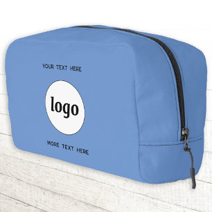 Logo Tekst Zakelijk Promotie Branding Blauw Toilettasje