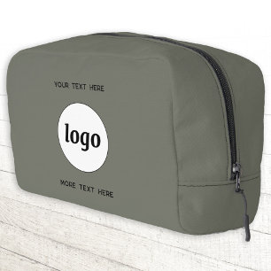 Logo Tekst Zakelijk Promotie Branding Sage Groen Toilettasje