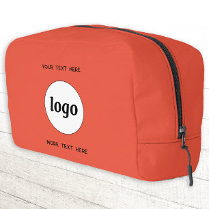 Logo Tekst Zakelijk Promotie Branding Sinaasappel Toilettasje