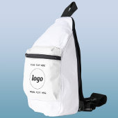 Logo Tekst Zakelijk Promotie Branding Wit Sling Bag