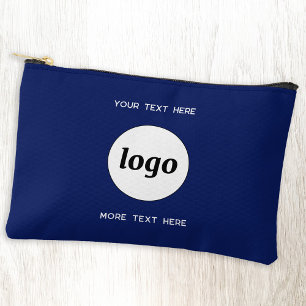 Logo Tekst Zakelijke Promotie Branding Marineblauw Etui