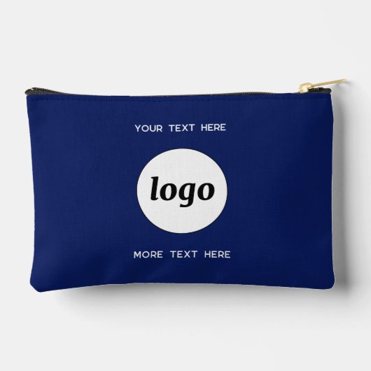 Logo Text Business Promotional Branding Navy Blue Etui (Achterkant)