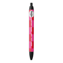Logo Text Business Promotional Pink Checker | Pen