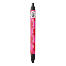 Logo Text Business Promotional Pink Checker | Pen