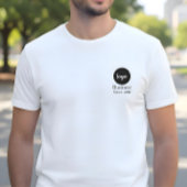 Logo Text Since Year Business Employees Customized T-shirt