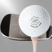 Logo Text Witte Achtergrond Zakelijk Promotioneel Golfballen