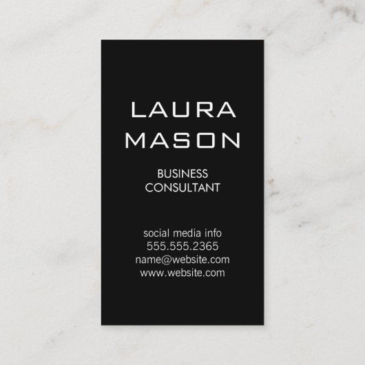 Logo thuisarchitect | Goud Luxe Monogram Visitekaartje (Achterkant)