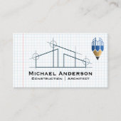 Logo thuisarchitect | Raster papier | Bouw Visitekaartje (Voorkant)