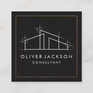 Logo thuisarchitect vierkante visitekaartje