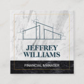 Logo thuisarchitect vierkante visitekaartje (Voorkant)