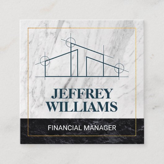 Logo thuisarchitect vierkante visitekaartje (Voorkant)