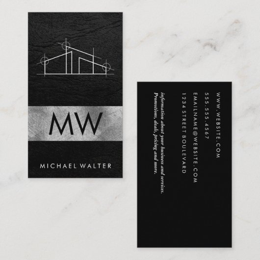 Logo thuisarchitect visitekaartje (Voorkant / Achterkant)