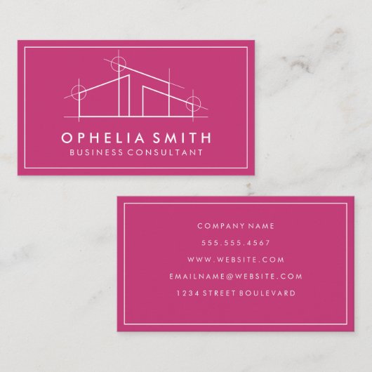 Logo thuisarchitect visitekaartje (Voorkant / Achterkant)