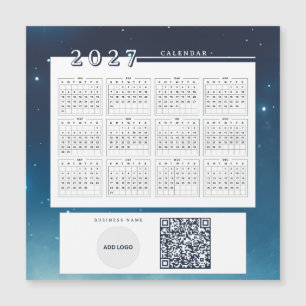 Logo toevoegen 2027 Agenda QR Code Magnetische Kaa